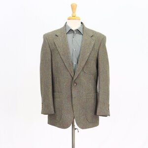 Lands' End 40R Green Solid 2-Button Sport Coat Blazer Jacket T331